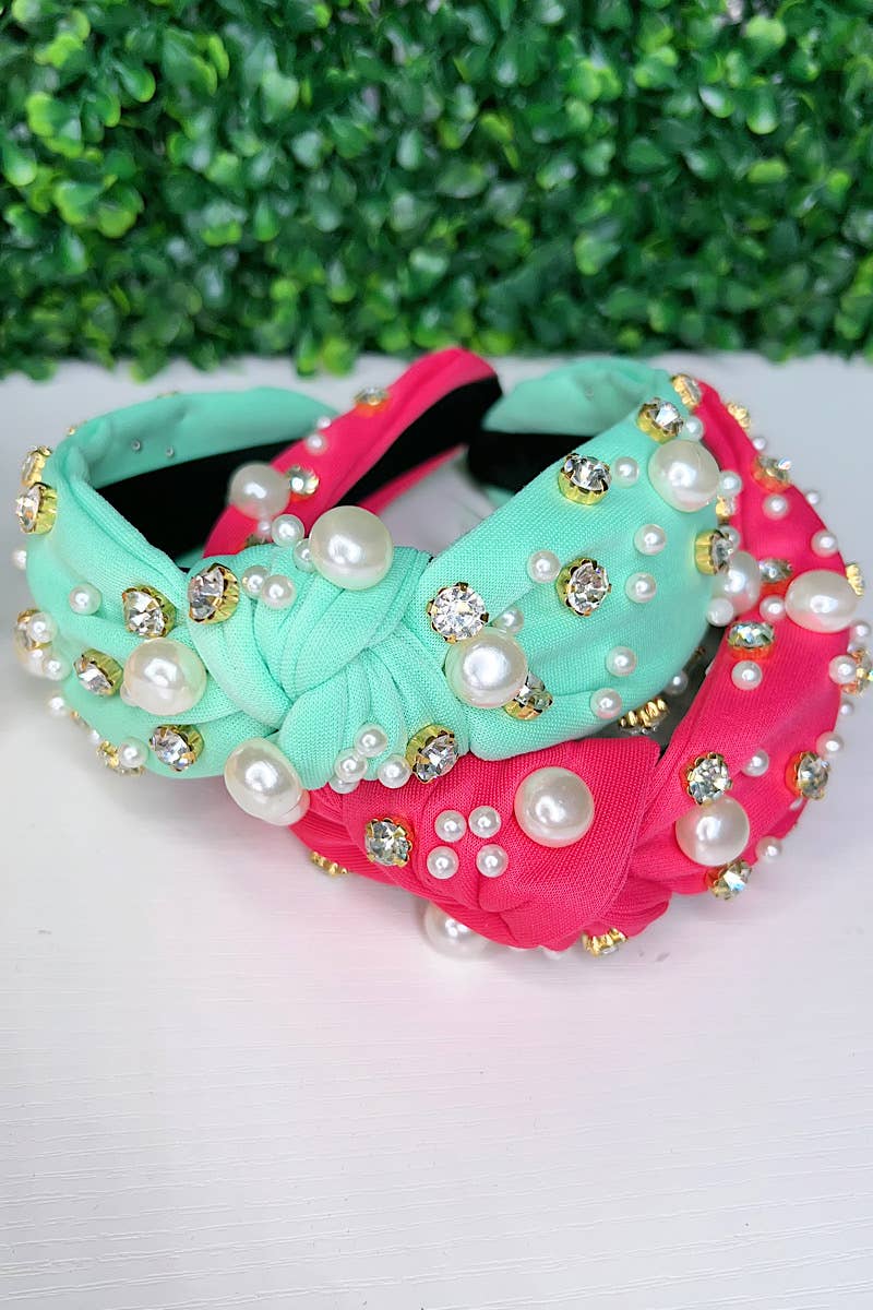 RHINESTONE & PEARL HEADBAND