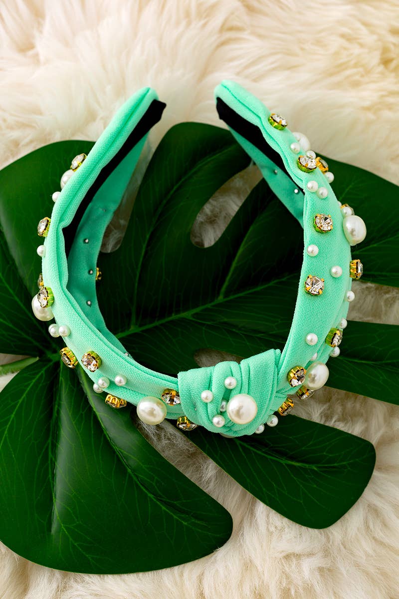 RHINESTONE & PEARL HEADBAND