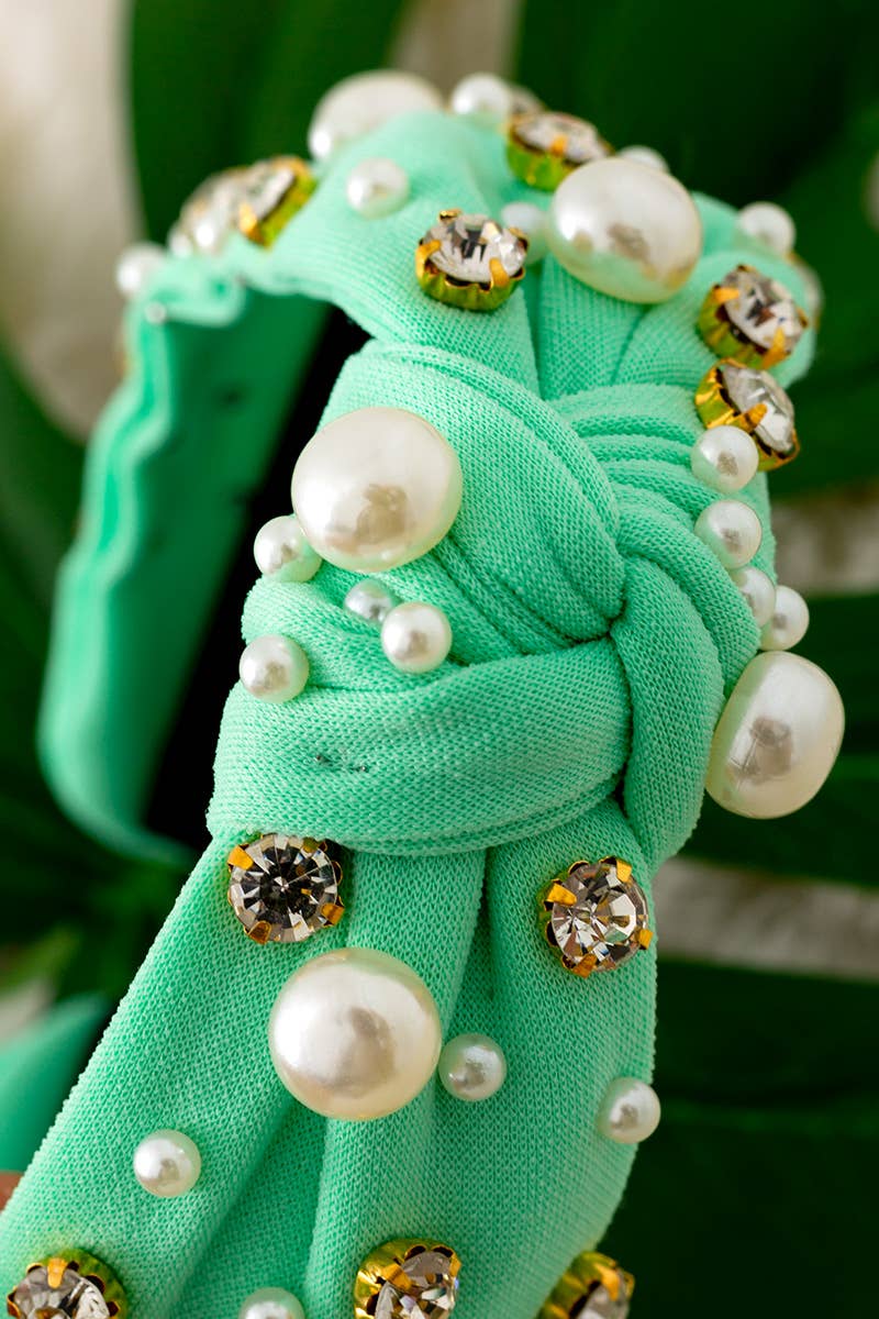 RHINESTONE & PEARL HEADBAND