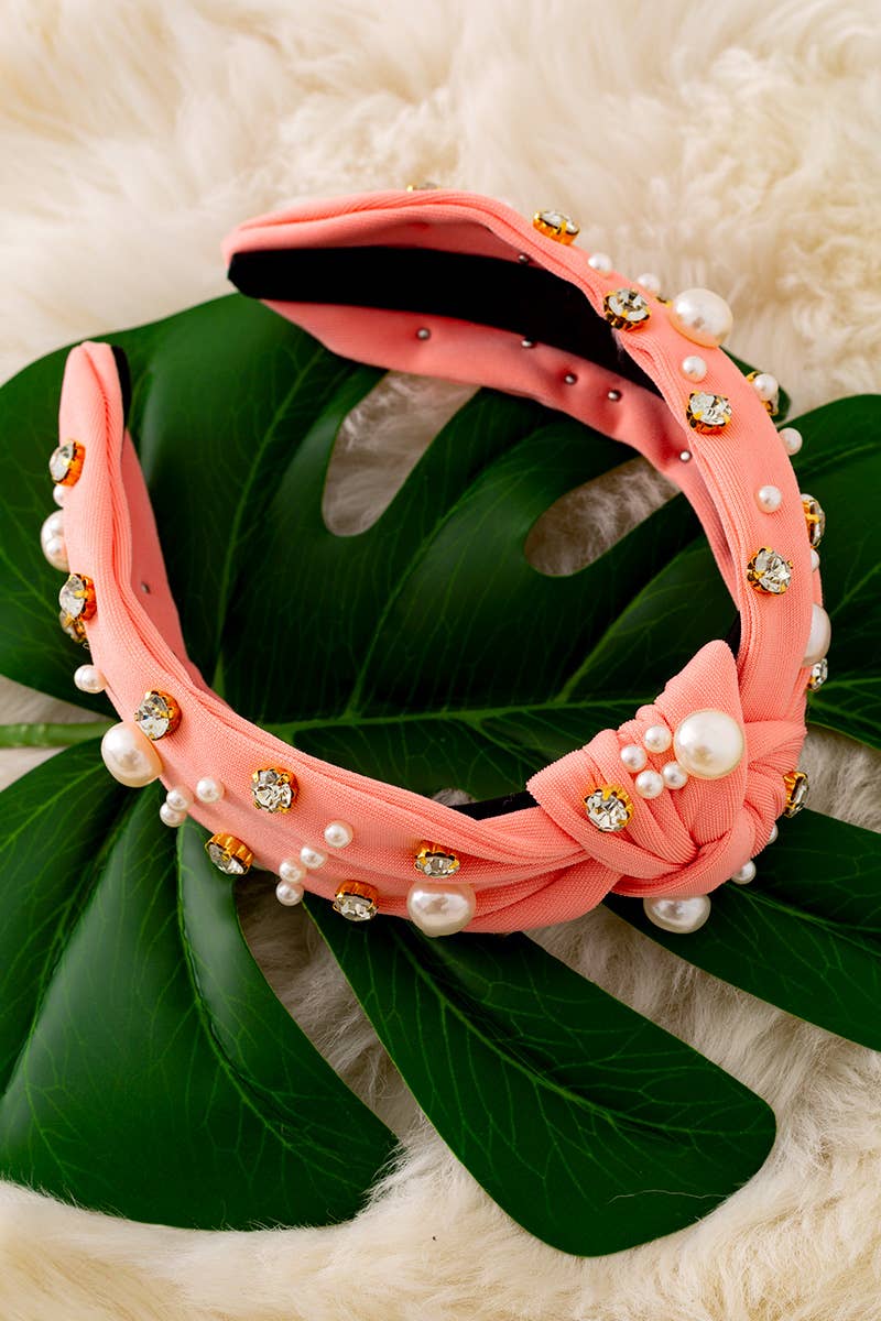 RHINESTONE & PEARL HEADBAND