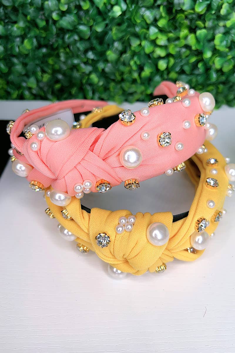 RHINESTONE & PEARL HEADBAND
